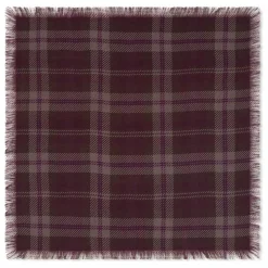 Bompard Echarpe Mini Carré Tartan Cachemire | Mûre