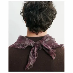 Bompard Echarpe Mini Carré Tartan Cachemire | Mûre