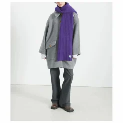 New American Vintage Echarpe Vitow Laine et Alpaga | Aubergine