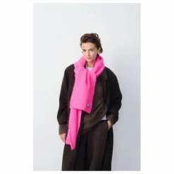 Clearance American Vintage Echarpe Vitow Laine et Alpaga | Rose fluo