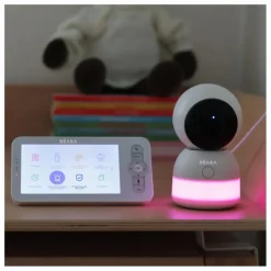 Clearance Béaba Ecoute bébé vidéo Zen Light Night | Blanc - Ivoire