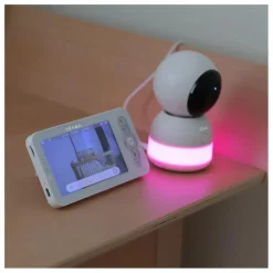 Clearance Béaba Ecoute bébé vidéo Zen Light Night | Blanc - Ivoire