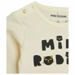 Mini Rodini Bodies, Combinaisons|Pyjamas Et Bodies|Ensemble Body, Jogger et Bonnet Chat Coton Bio |