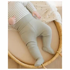 Quincy Mae Bodies, Combinaisons|Bodies, Combinaisons|Ensemble Body Rayé et Pantalon à Pieds Coton Bio |