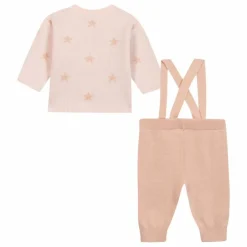 Best Bonton Ensemble Cardigan et Pantalon Loup | Rose pêche