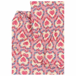 Konges Sløjd Ensemble Chemisier et Pantalon Coeurs Coton Bio | Beige