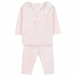 Tartine et Chocolat Ensemble Pull et Legging Côtelé | Rose pâle Clearance