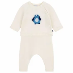 Petit Bateau Ensemble Pull et Legging Pingouin Laine |