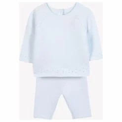 Tartine et Chocolat Ensemble Pull et Legging Maille | Bleu ciel Outlet