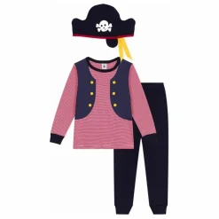 Clearance Petit Bateau Ensemble Pyjama et Masque Pirate | Bleu