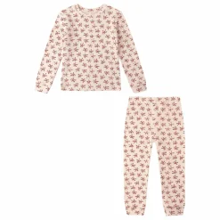Rylee + Cru Ensemble Pyjama Holly Berry Coton Bio | Rose poudré Discount