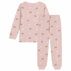 Enfant Petit Bateau Ensemble Pyjama Molleton Cœurs |