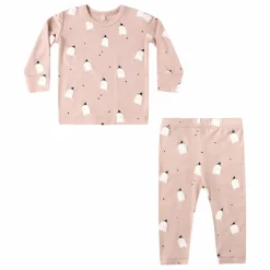 Quincy Mae Ensemble Pyjama Pink Ghosts | Rose Sale