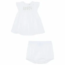 Tartine et Chocolat Ensemble Robe et Bloomer | Blanc Discount