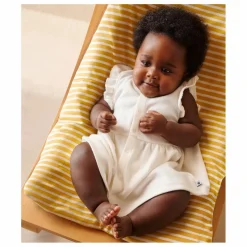 Petit Bateau Ensemble Robe et Bloomer Baobab Coton Bio | Blanc New