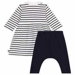 Petit Bateau Ensemble Robe et Legging Rayures | Bleu marine Sale