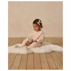 Quincy Mae Ensemble Sweat et Jogger Maille | Saumon