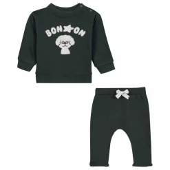 Bonton Ensemble Sweat et Legging Poodle | Gris anthracite Clearance
