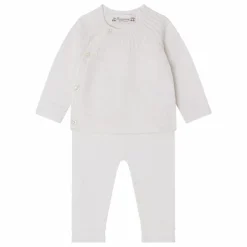 Bonpoint Ensemble Top et Legging Jina Laine | Blanc Sale