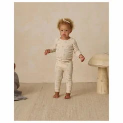 Enfant Quincy Mae Combinaisons|Robes, Combinaisons|Ensemble Top et Leggings Côtelé Noisettes Coton Bio |