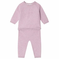 Bonpoint Ensemble T-shirt et Legging Loana Maille Coton Bio | Lilas tLilas