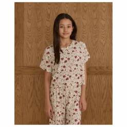 New Rylee + Cru Ensemble T-shirt et Pantalon Ruthie Holiday Floral | Ivoire