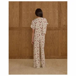 New Rylee + Cru Ensemble T-shirt et Pantalon Ruthie Holiday Floral | Ivoire