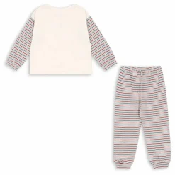 Enfant Konges Sløjd Combinaisons|Bodies, Combinaisons|Ensemble T-shirt et Pantalon Gio Rayé Coton Bio |