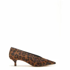 Best Le Monde Beryl Escarpins Babouche Léopard Poils de Veau | Brun
