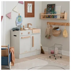 New Sebra Evier de cuisine en bois Multicolore