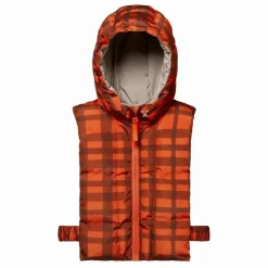 Best Fudoon Exclusivité X Smallable - Capuche Doudoune Réversible Carreaux | Orange