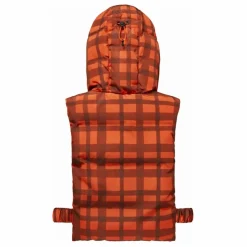 Best Fudoon Exclusivité X Smallable - Capuche Doudoune Réversible Carreaux | Orange