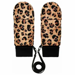 Fudoon Exclusivité X Smallable - Moufles Convertibles Mitaines Léopard | Marron New