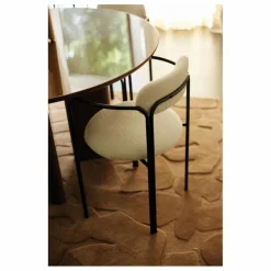 Gabrielle Paris Fauteuil colombe, assise en bouclette |