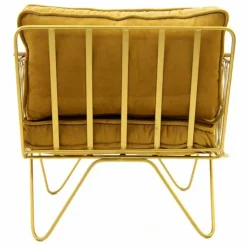 New Honoré Fauteuil Croisette noir, velours | Camel