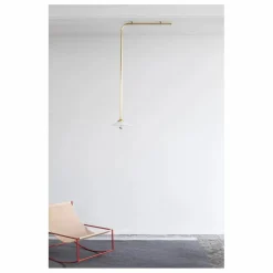 Valerie Objects Fauteuil en cuir Rocking Chair Rouge