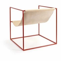 Discount Valerie Objects Fauteuil en cuir Solo Seat Rouge