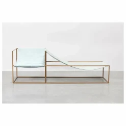 Valerie Objects Fauteuil en lin Duo Seat Multicolore Best