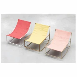 Valerie Objects Fauteuil en lin Rocking Chair