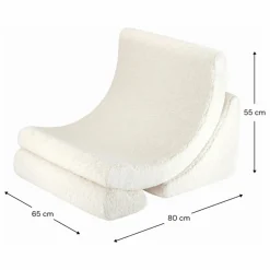 Wigiwama Fauteuil en teddy Moon | Ecru Online