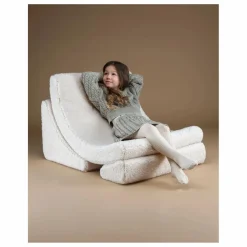 Wigiwama Fauteuil en teddy Moon | Ecru Online