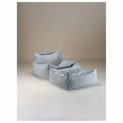 Wigiwama Fauteuil en velours côtelé | Bleu Clair