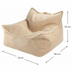 Enfant Wigiwama Fauteuil en velours côtelé |