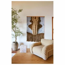 HKliving Fauteuil lounge en velours Arc | Crème Online