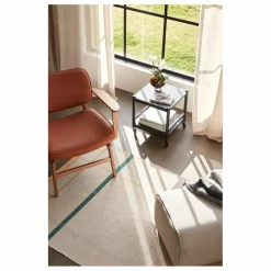 Hübsch Fauteuil lounge, piètement en bois FSC Naturel Clearance