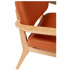 Hübsch Fauteuil lounge, piètement en bois FSC Naturel Clearance