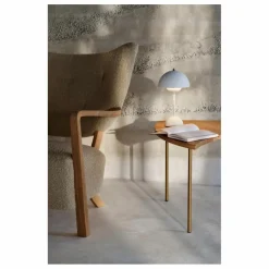 Discount & Tradition Fauteuil Wulff ATD2, piétement en chêne | Beige