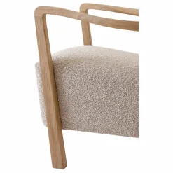 Discount & Tradition Fauteuil Wulff ATD2, piétement en chêne | Beige