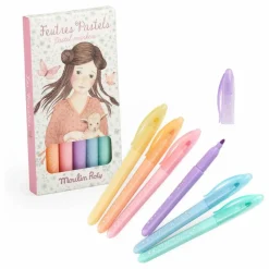 Moulin Roty Feutres pastels Les Rosalies - Boîte de 6 Multicolore