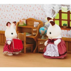Sylvanian Families Fille Lapin Chocolat et Bureau